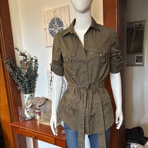 Seduction size small Olive Green Women's Belted top